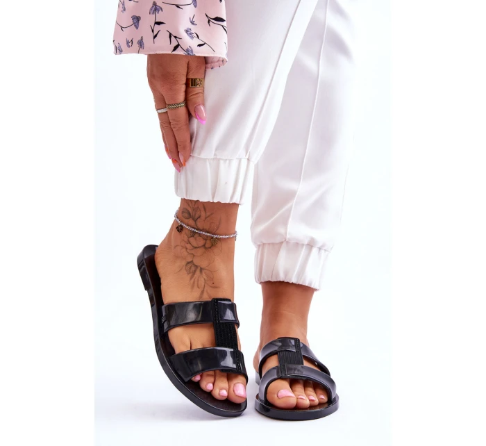 Módní pantofle  černé model 21615446 - Zaxy