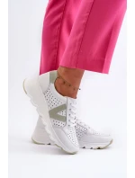 Dámské kožené lehké sportovní boty béžové Eleonori Dámské kožené lehké sportovní boty béžové Eleonori