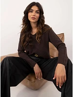 Jumper IT SW model 22404350 tmavě hnědý - FPrice Jumper IT SW model 22404350 tmavě hnědý - FPrice