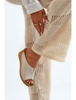 Pohodlné dámské pantofle na klínku Inblu Béžová Pohodlné dámské pantofle na klínku Inblu Béžová