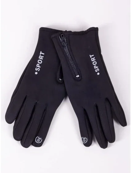 Pánské rukavice RES-0166F-345C černé - Yoclub
