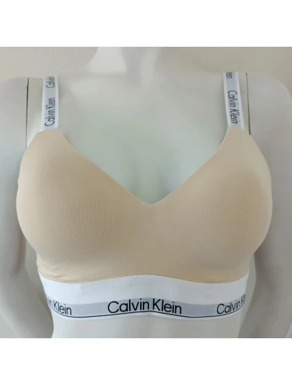 Dámská podprsenka QF7030E ACK světle béžová - Calvin Klein Dámská podprsenka QF7030E ACK světle béžová - Calvin Klein