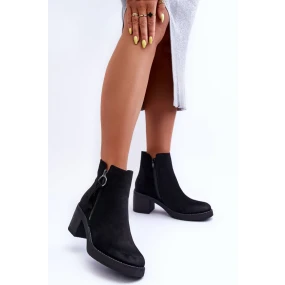 Boty na podpatku model 185446 Step in style Boty na podpatku model 185446 Step in style