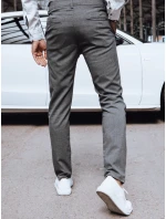 Pánské tmavě šedé kalhoty FashionStreet chinos UX4388