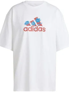 Dámské tričko adidas Flower Pack Badge of Sport bílá IT1421