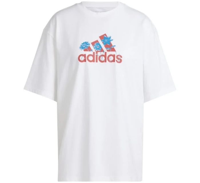 Dámské tričko adidas Flower Pack Badge of Sport bílá IT1421 Dámské tričko adidas Flower Pack Badge of Sport bílá IT1421