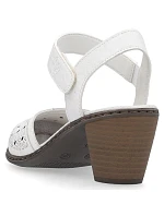 Kožené pohodlné sandály W model 22066508 white - Rieker