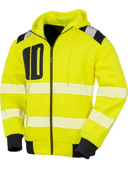 Result R 503X Bezpečnostní mikina s kapucí 30.503X fluorescent yellow/black Result R 503X Bezpečnostní mikina s kapucí 30.503X fluorescent yellow/black