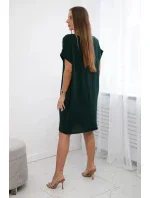 Šaty s kapsami tmavě zelená Šaty s kapsami tmavě zelená