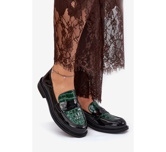 Lakované Kožené Dámské Mokasíny model 21691316 - VINCEZA