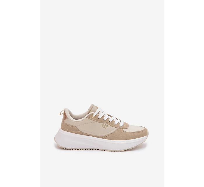 Dámské tenisky na platformě Béžové model 22074762 - GAP Dámské tenisky na platformě Béžové model 22074762 - GAP