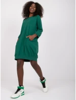 Šaty RV SK model 21782250 tmavě zelená - FPrice Šaty RV SK model 21782250 tmavě zelená - FPrice