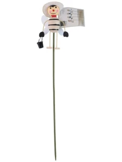 DEKORATIVNÍ VČELA NA PÍRKU BÉŽOVÁ