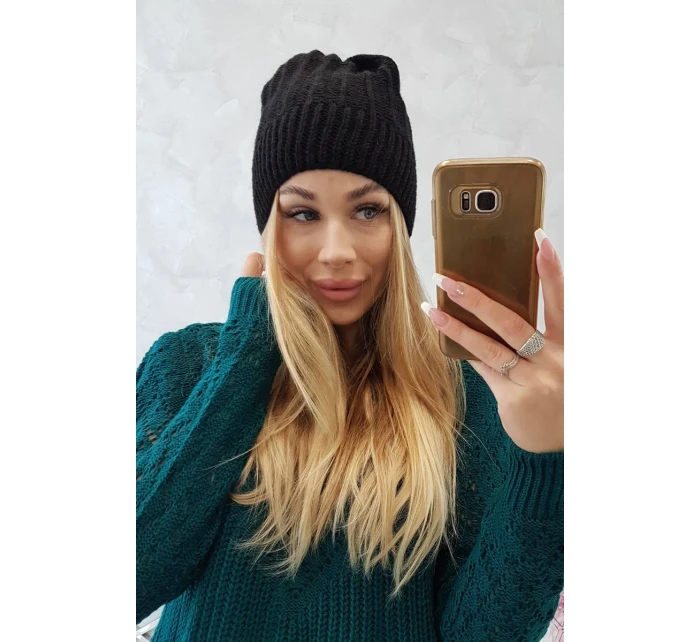 Fleecová čepice Anna K238 černá