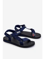 Pánské sandály na suchý zip Big Star model 21609131 Námořnická modrá - Big Star Shoes Pánské sandály na suchý zip Big Star model 21609131 Námořnická modrá - Big Star Shoes