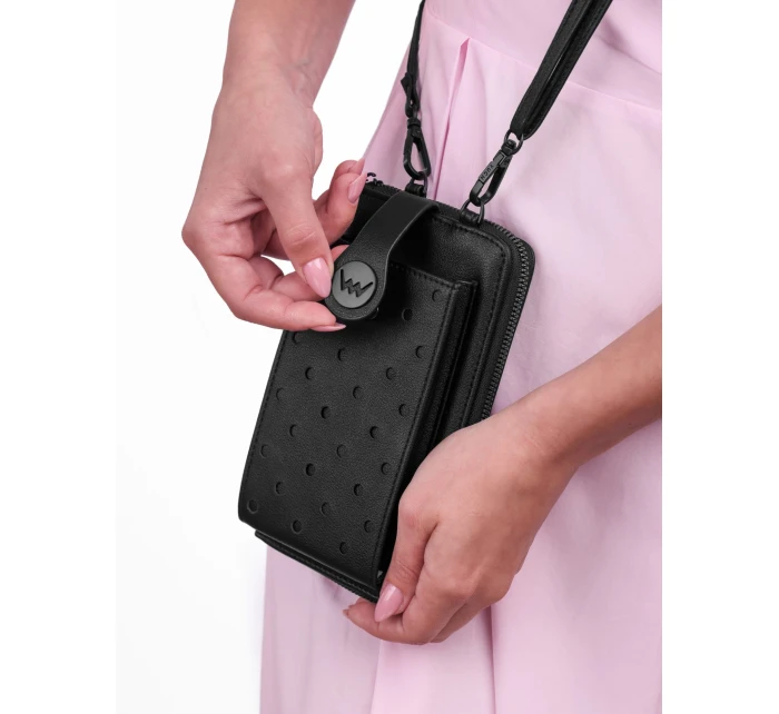 Dámská crossbody peněženka Vuch Philly Black Dámská crossbody peněženka Vuch Philly Black