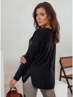 SILKINEA dámská oversize halenka s přívěskem černá FashionStreet RY2668