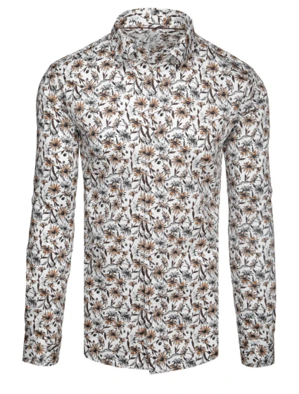 Pánská květovaná košile bílá Dstreet model 21989475 - FashionStreet