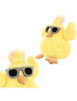 KUŘE SE SKLENICEMI 19CM JARNÍ DEKORACE