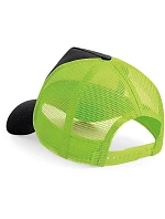 B 640 5 panelová Trucker kšiltovka model 22482089 black/lime green - Beechfield