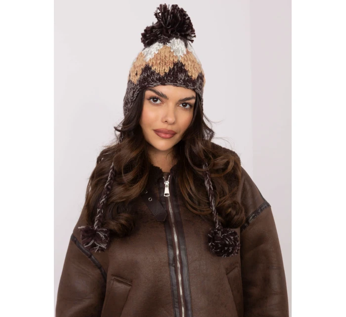 Czapka AT CZ model 20710276 brązowy - FPrice Czapka AT CZ model 20710276 brązowy - FPrice