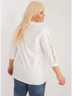Bluzka RV BZ model 20742474 biało brązowy - FPrice Bluzka RV BZ model 20742474 biało brązowy - FPrice