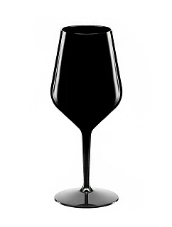 Černá nerozbitná sklenice na víno 470 ml model 20216705 - Giftela
