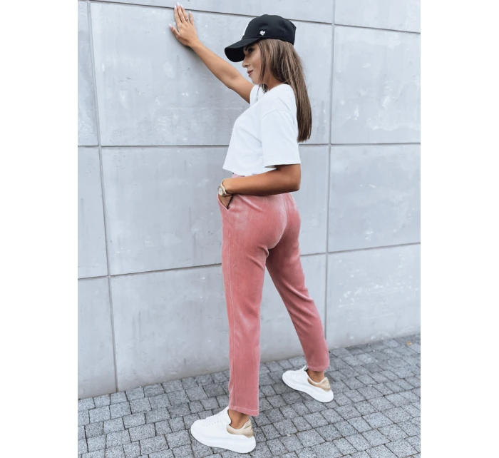 Dámské tepláky růžové model 21970909 - Dstreet Dámské tepláky růžové model 21970909 - Dstreet