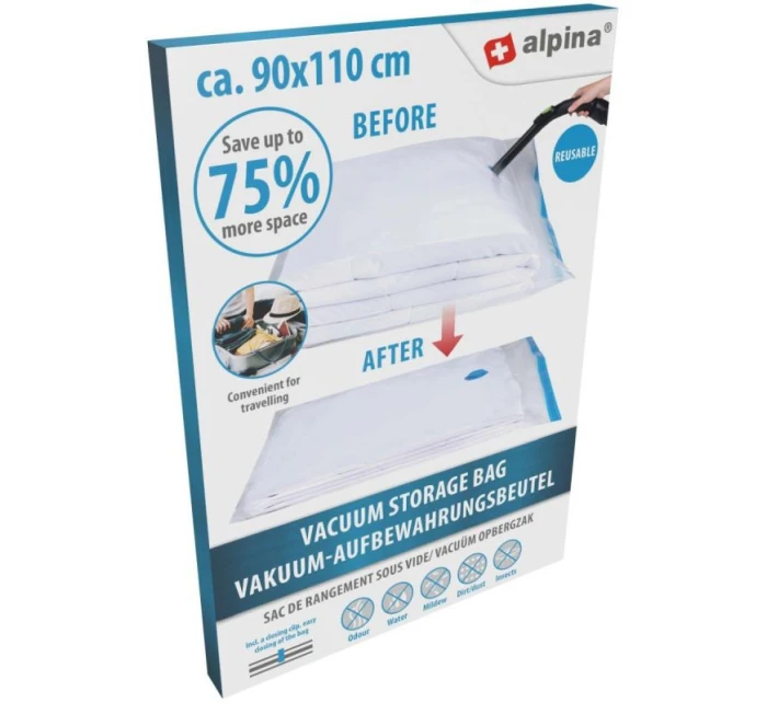 Vak na oblečení, lůžkoviny 90x110cm ALPINA
