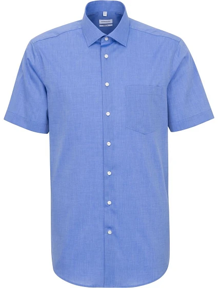Seidensticker Shirt Regular SSL Košile s krátkým rukávem 78.3001 mid blue Seidensticker Shirt Regular SSL Košile s krátkým rukávem 78.3001 mid blue