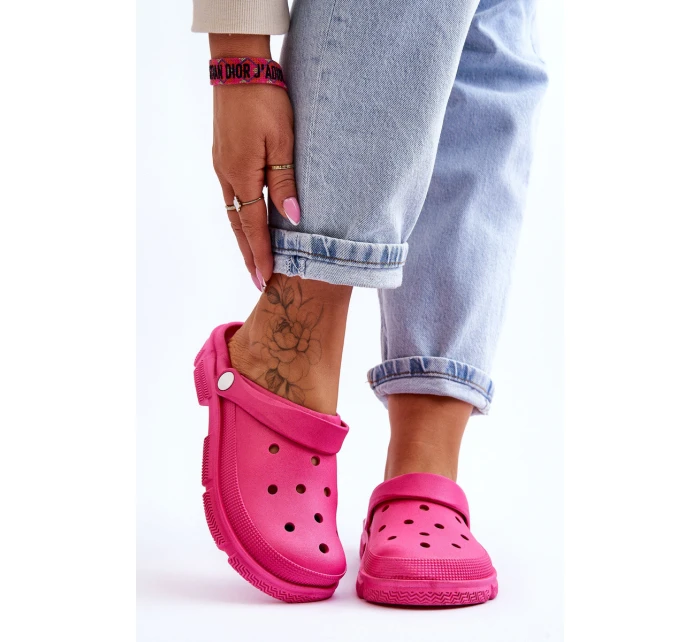 Dámské gumové Crocs Fuchsie model 21618582 - Boto