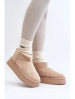 Dámské Sněhule Na Podrážce Beige model 21645981 - Boto Dámské Sněhule Na Podrážce Beige model 21645981 - Boto