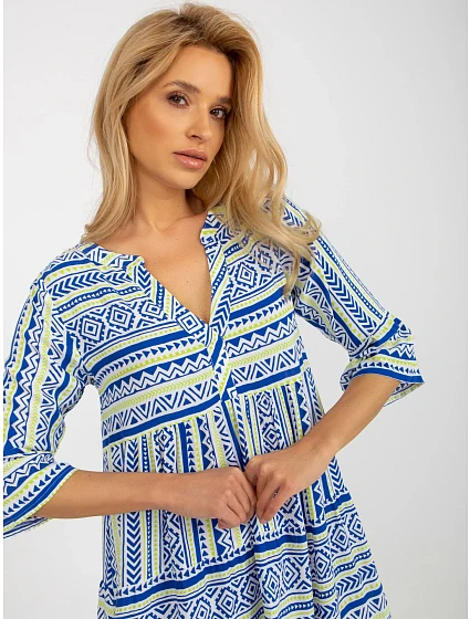 Dámské šaty D73771M30214F tmavě modré - FPrice Dámské šaty D73771M30214F tmavě modré - FPrice
