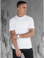 Pánské bílé tričko s potiskem FashionStreet RX5512 Pánské bílé tričko s potiskem FashionStreet RX5512
