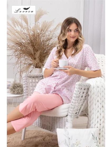 Pyžamo Leveza 1722 Odetta kr/r M-2XL Pyžamo Leveza 1722 Odetta kr/r M-2XL