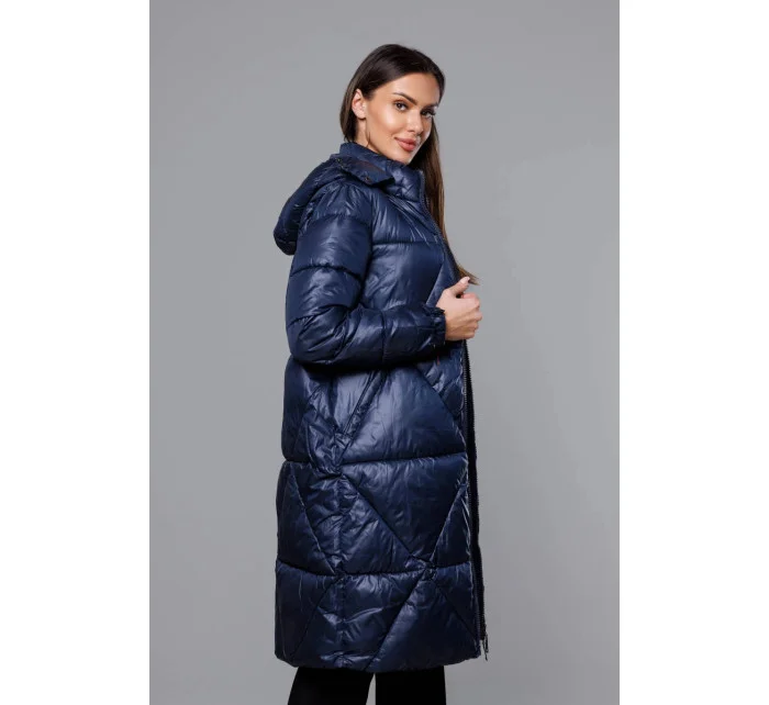 Tmavě modrá dámská bunda pro přechodné období (YP-22081-2)