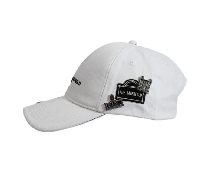 Kšiltovka Karl Lagerfeld Paris Beanie White - model 21932812