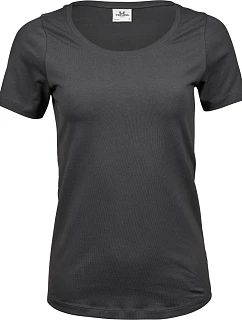TJ 450 Dámské elastické tričko model 22497085 dark grey - Tee Jays