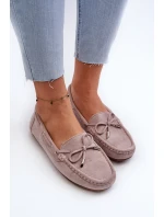 Dámské semišové mokasíny fialové model 21659313 - Boto Dámské semišové mokasíny fialové model 21659313 - Boto