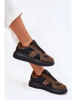 Dámské Kožené Tenisky Na Platformě Daniel Lopez Just Dare SS2D4001 Černé Dámské Kožené Tenisky Na Platformě Daniel Lopez Just Dare SS2D4001 Černé