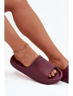 Lehké Dámské Pantofle Big Star model 21706429 Bordó - Big Star Shoes Lehké Dámské Pantofle Big Star model 21706429 Bordó - Big Star Shoes