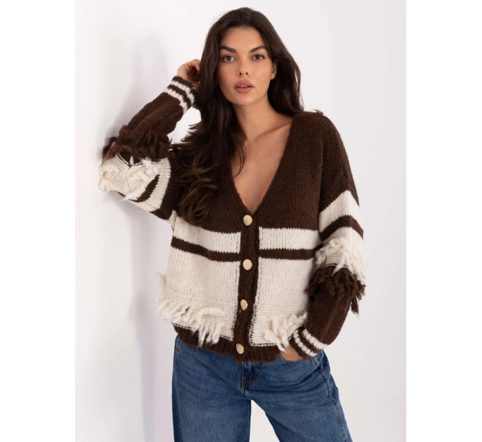 Jumper MI SW 3211.31 tmavě hnědý Jumper MI SW 3211.31 tmavě hnědý