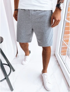 Pánské světle šedé teplákové kraťasy Dstreet model 21968933 - FashionStreet