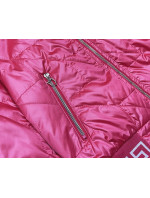 Růžová dámská bunda typu "bomber" (B8123-83)