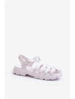 Dámské pěnové sandály římské bílé Gasaria Dámské pěnové sandály římské bílé Gasaria