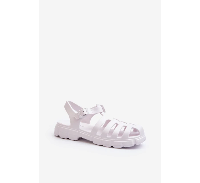 Dámské pěnové sandály římské bílé Gasaria Dámské pěnové sandály římské bílé Gasaria