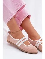 Sportovní baleríny s elastickými pásky Růžové Donatella Sportovní baleríny s elastickými pásky Růžové Donatella