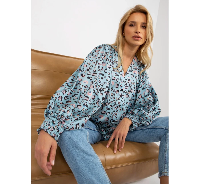 Dámská košile LK KS  černá a modrá  model 18132708 - FPrice