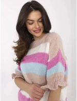 Jumper MI SW 1903.94 bílý růžový Jumper MI SW 1903.94 bílý růžový