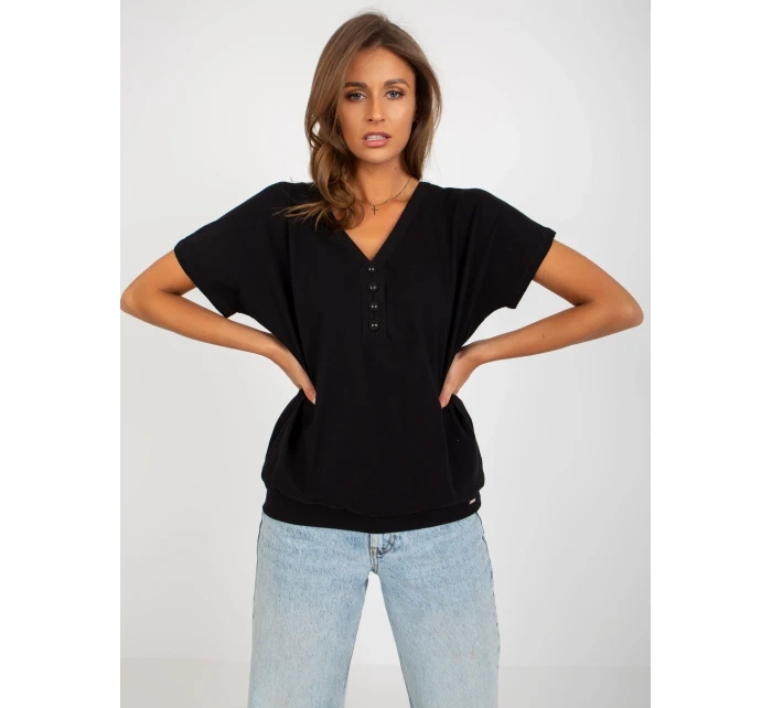 Bluzka RV BZ model 18547056 czarny - FPrice Bluzka RV BZ model 18547056 czarny - FPrice